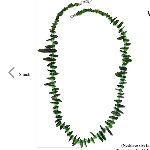 💚 Chrome Diopside & Green Jade 107 CTW Necklace - Picture 3 of 6
